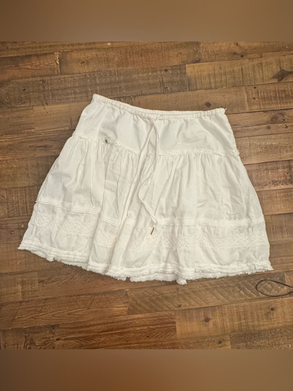 ABERCROMBIE Vintage‎ Tiered Cotton Mini Skirt Y2K